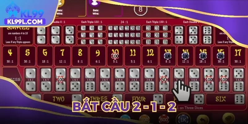 Bắt cầu 2 - 1 - 2 theo quy luật xuất hiện