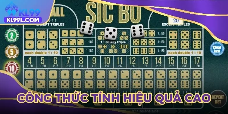 Công thức tính tài xỉu online mang lại hiệu quả cao