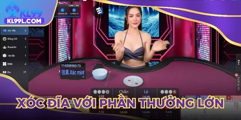 Xóc đĩa mang đến phần thưởng giá trị lớn